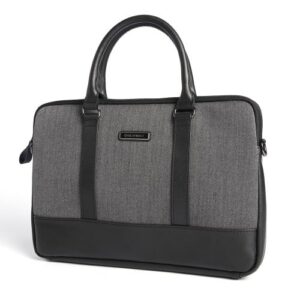 Gearmax British Style Echtleder Tasche für MacBook Pro 15 Zoll Schwarz