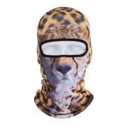 Ski Snowboard Maske mit 3D Druck Leopard