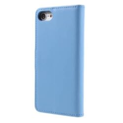 iPhone 7 / 8 Buch Etui Tasche Echtleder mit Kartenfach Blau
