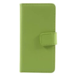 iPhone 7 / 8 Buch Etui Tasche Echtleder mit Kartenfach Grün (9)