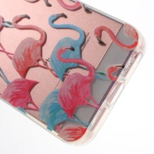 iPhone SE / 5s / 5 Super Slim Gummi Hülle TPU Flamingo