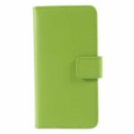 iPhone X Buch Etui Tasche Echtleder mit Kartenfach Grün