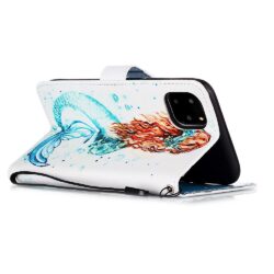 iPhone 11 Pro Max Buch Etui Schutzhülle mit Aufdruck Meerjungfrau