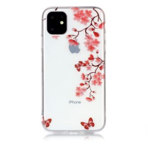 Super Dünne Transparente Gummi Schutzhülle für das iPhone 11 mit dem Aufdruck Blüten Ast