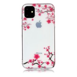 Super Dünne Transparente Gummi Schutzhülle für das iPhone 11 mit dem Aufdruck Blüten Baum