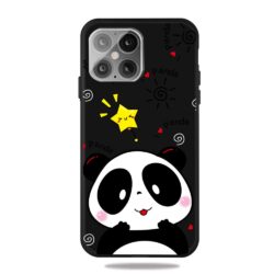 iPhone 12 Mini Gummi Schutzhülle Cover mit coolem Aufdruck Panda