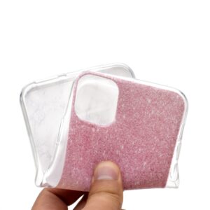 Super Dünne iPhone 12 Mini Schutzhülle Cover mit coolem Aufdruck Motiv Marmor Pink