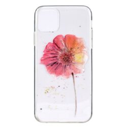 Super Dünne Transparente Schutzhülle für das iPhone 12 / iPhone 12 Pro mit dem Aufdruck Blume