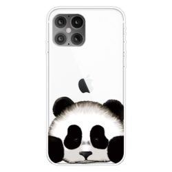 Super Dünne Transparente Schutzhülle für das iPhone 12 / iPhone 12 Pro mit dem Aufdruck Panda
