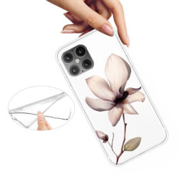 Super Dünne iPhone 12 Pro Max Schutzhülle Cover mit coolem Aufdruck Motiv Blume