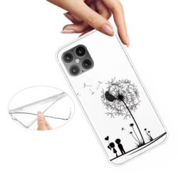Super Dünne iPhone 12 Pro Max Schutzhülle Cover mit coolem Aufdruck Motiv Pusteblume