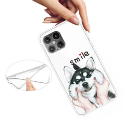 Super Dünne iPhone 12 Pro Max Schutzhülle Cover mit coolem Aufdruck Motiv Smile