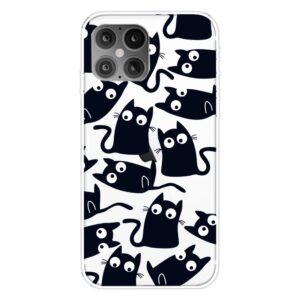 Super Dünne iPhone 12 Pro Max Schutzhülle Cover mit coolem Aufdruck Motiv kleine Katzen