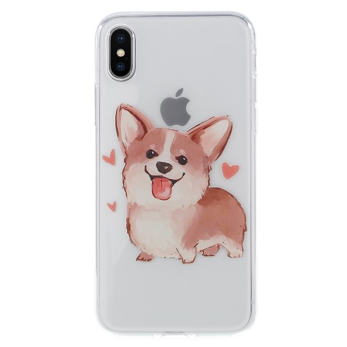 iPhone XS X Slim Gummi Schutzhülle Dulcii kleiner Hund iPhone XS / X Design Gummi Schutzhülle mit Aufdruck kleiner Hund
