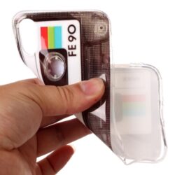 iPhone XS / iPhone X Gummi Slim Schutzhülle mit coolem Aufdruck Tape