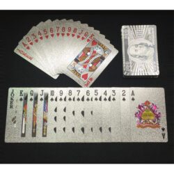 54 Hochwertige Poker Karten Silber
