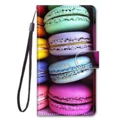 iPhone 12 Mini Buch Etui Tasche mit Kartenfach Macarons