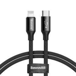 Baseus Yiven USB-C auf Lightning Kabel Schwarz 1m