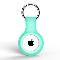 Silikon Schlüsselanhänger Halterung für Apple AirTag Hellgrün