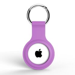Silikon Schlüsselanhänger Halterung für Apple AirTag Violett