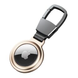 Aluminium Magnetische Schlüsselanhänger Halterung für Apple AirTag Gold