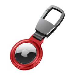 Aluminium Magnetische Schlüsselanhänger Halterung für Apple AirTag Rot