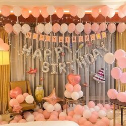 122 in 1 Happy Birthday Pink Ballon Mega Set