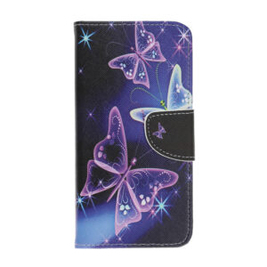 iPhone 13 Mini Buch Etui Tasche mit Kartenfach Schmetterling