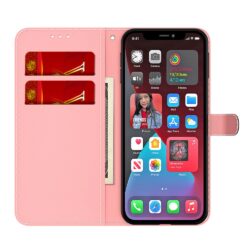 iPhone 13 Pro Buch Etui Tasche mit Kartenfach Art Rot
