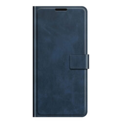 iPhone 13 Pro Max Buch Etui Tasche Kunstleder mit Kartenfach Blau