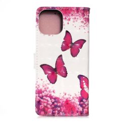 iPhone 13 Buch Etui Tasche mit Kartenfach Schmetterlinge