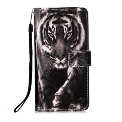 iPhone 13 Buch Etui Tasche mit Kartenfach Tiger