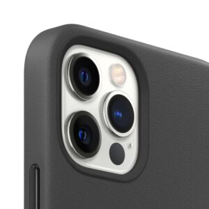 Apple iPhone 12 Pro Max Leder Case mit MagSafe Schwarz
