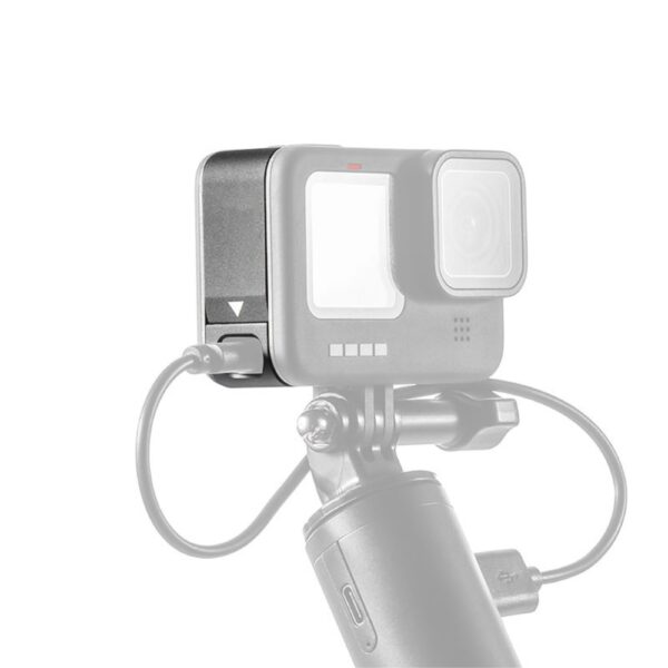 GoPro Hero 10 / 9 Aluminium Akkudeckel mit Ladeöffnung
