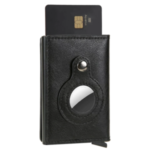 AirTag Kredikarten Etui Slim mit Kartenauswurf und RFID Schutz