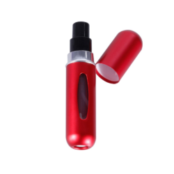 Nachfüllbares Reise Parfüm Spray Flasche mit Sichtfenster 5ML Rot