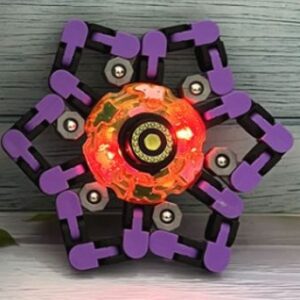 Oktopus Max Fidget Spinner mit LED Licht Violett