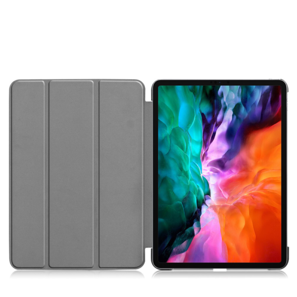 iPad Pro 12.9 Zoll 2021 Tri-Fold Schutzhülle mit Sleep Wake Funktion Schwarz