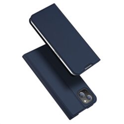 Dux Ducis iPhone 14 Plus Premium Skinpro Leder Schutzhülle Blau