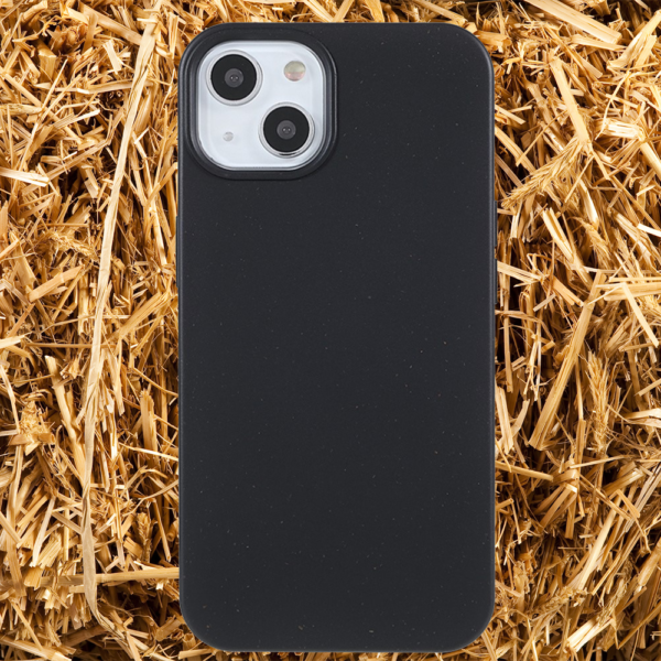 ECO Ueli - Nachhaltige iPhone 14 Plus Schutzhülle aus Weizenstroh Schwarz
