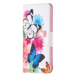 iPhone 14 Buch Etui Tasche mit Kartenfach Schmetterling