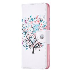 iPhone 14 Pro Buch Etui Tasche mit Kartenfach Baum