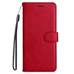 iPhone 14 Pro Max Buch Etui Tasche Kunstleder mit Kartenfach Rot