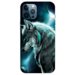 iPhone 14 Pro Max Super Slim Gummi Schutzhülle Wolf