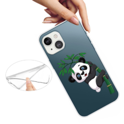 iPhone 14 Plus Super Slim Gummi Schutzhülle Bambus Panda