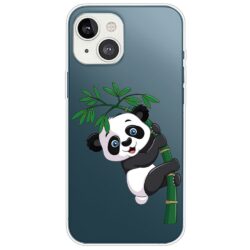 iPhone 14 Plus Super Slim Gummi Schutzhülle Bambus Panda