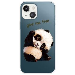 iPhone 14 Plus Super Slim Gummi Schutzhülle Panda