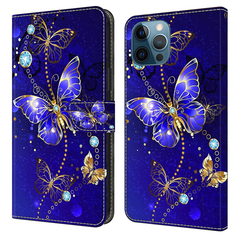ART - iPhone 15 Pro Max Buch Etui Tasche mit Kartenfach Schmetterling ART - iPhone 15 Pro Max Buch Etui Tasche mit Kartenfach Schmetterling
