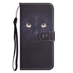 iPhone 15 Pro Max Buch Etui Tasche mit Kartenfach Katzenaugen