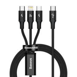 Baseus 3 in 1 Rapid Series Ladekabel 20W Micro USB USB-C Lightning